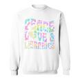 Peace Love And Libraries Heart And Books Graphic Premium Tri-Blend Sweatshirt