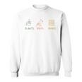 Plants Birds Books Lover Bird Watching Outfit For Bird Nerd Sweatshirt