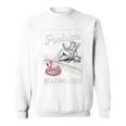 Poolside Reading Club Books Flamingo Swim Pool Inflatable Sweatshirt Poolside Reading Club Books Flamingo Swim Pool Inflatable Sweatshirt