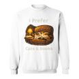 I Prefer Cats & Books – Calico Cat And Book Sweatshirt