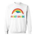 Rainbow Colors First Grade Squad Reading Book Graphic Sweatshirt Rainbow Colors First Grade Squad Reading Book Graphic Sweatshirt
