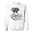 Raven Crow Book Aesthetic Dark Academia Bookworm Sweatshirt