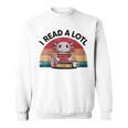 I Read Alotl Axolotl Retro Reading Books Lover Vintage Sweatshirt I Read Alotl Axolotl Retro Reading Books Lover Vintage Sweatshirt