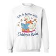 I Still Read Children’s Books Cute Duck Reading Book Lover Sweatshirt I Still Read Children’s Books Cute Duck Reading Book Lover Sweatshirt