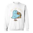 Read Mo Books Cute Bird Reading Kids Book Lover Sweatshirt