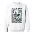 Read In Peace Book Lover Bookworm Skeleton Book Lover Performance Sweatshirt Read In Peace Book Lover Bookworm Skeleton Book Lover Performance Sweatshirt