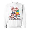 Readalotl a Kawaii Axolotl Reading a Book As Readsalotl Raglan Baseball Tee Sweatshirt Readalotl a Kawaii Axolotl Reading a Book As Readsalotl Raglan Baseball Tee Sweatshirt