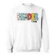 Reader I Am Bookworm Librarian I Heart Read Book Lover Sweatshirt