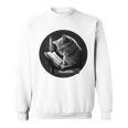 Reading Cat Book Lover Cat Lover Bookworm Cat Owner Sweatshirt