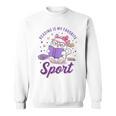 Reading Is My Favorite Sport Saying Quote Book Lovers Sweatshirt