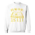 Reading Is Lit Book Reading Literary Pun Joke Premium Tri-Blend Sweatshirt Reading Is Lit Book Reading Literary Pun Joke Premium Tri-Blend Sweatshirt