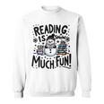 Reading Is Snow Much Fun Winter Bookworm Loves Reading Book Sweatshirt