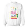 Reading Unicorn Cute Book Lover Bookworm Women Girls Sweatshirt