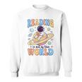 Reading Out Of The World Book Lover Reading Boys Girls Kids Sweatshirt