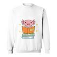 Readsalot Axolotl Reading Kids Book Lover Librarian Premium Tri-Blend Sweatshirt