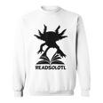 Readsolotl Axolotls Funny Kids Reading Fish Books Kawaii Sweatshirt