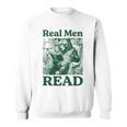 Real Men Read Cute Bear Tea Book Lover Men Boys Reading Premium Tri-Blend Sweatshirt