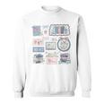Retro Bookish Love Collage Book Lover Librarian Scrapbook Sweatshirt