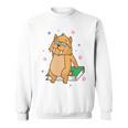 Sabre-Toothed Tiger Loves Books Wildcat Sweatshirt
