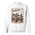 Salem Book Club Bookish Halloween Retro Salem Witch Book Sweatshirt