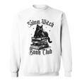 Salem Witch Book Club Bookish Retro Halloween Cat Sweatshirt Salem Witch Book Club Bookish Retro Halloween Cat Sweatshirt