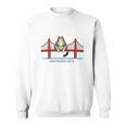 San Franciscos Cat Golden Gates Bridge Cat Reading Books Sweatshirt