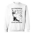 Siamese Cat Reading And Books Sweatshirt Siamese Cat Reading And Books Sweatshirt