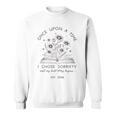 Sobriety Floral Book Best Chapter Yet 2026 Sober Woman Sweatshirt