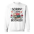 Sorry i Am Booked Book Lover Premium Tri-Blend Sweatshirt
