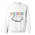 Systems Librarian Leopard Print Library Book Graphic Premium Tri-Blend Sweatshirt