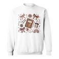 Teacher Coquette Bow Book First Day Of School Back To School Sweatshirt