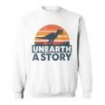 Unearth A Story Dinosaur Reader Book Lover 2026 Sweatshirt