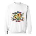 Unearth A Story Summer Reading 2026 Flower Butterfly Book Premium Tri-Blend Sweatshirt Unearth A Story Summer Reading 2026 Flower Butterfly Book Premium Tri-Blend Sweatshirt