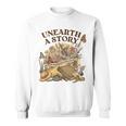 Unearth A Story Summer Reading 2026 Flower Butterfly Book Sweatshirt