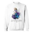 Vintage Book Quote It’s No Use Going Back To Yesterday Sweatshirt Vintage Book Quote It’s No Use Going Back To Yesterday Sweatshirt
