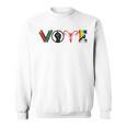 Vote Books Fist Ovaries LGBTQ Sweatshirt