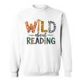 Wild About Reading Library Day Reading Books And Bookworm Sweatshirt