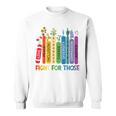 Women Book Flower Fight For Those Without Your Privilege Sweatshirt