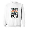 Women's Book Lover Golden Retriever Mom Just One More Chapter Sweatshirt