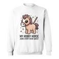 Women's My Hobby Horse Joins Every Book Quest Reading Lover Sweatshirt Women's My Hobby Horse Joins Every Book Quest Reading Lover Sweatshirt