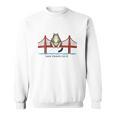 Women's San Franciscos Cat Golden Gates Bridge Cat Reading Books Sweatshirt Women's San Franciscos Cat Golden Gates Bridge Cat Reading Books Sweatshirt