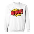 WOW Comic Book Cartoon Speech Bubble Pop Art Sweatshirt