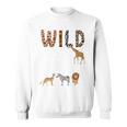 Zoo Animals Wild About Reading Books Reader Lover Librarian Premium Tri-Blend Sweatshirt