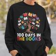 100 Days In The Books Reading Teachers Librarians School Sweatshirt Gifts for Him