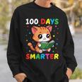 100 Days Smarter Happy Cute Cat Reading A Book Sweatshirt Gifts for Him
