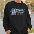 1956 Chapter Seventy 70th Birthday Blue Toile Floral Book Sweatshirt Gifts for Him 1956 Chapter Seventy 70th Birthday Blue Toile Floral Book Sweatshirt Gifts for Him