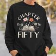 1976 Chapter Fifty 50th Birthday Decorations Wildflower Book Sweatshirt Gifts for Him 1976 Chapter Fifty 50th Birthday Decorations Wildflower Book Sweatshirt Gifts for Him