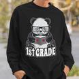 1st Grade Back To School Panda Book Reader Teacher Heart Sweatshirt Gifts for Him 1st Grade Back To School Panda Book Reader Teacher Heart Sweatshirt Gifts for Him