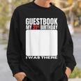 My 21st Birthday Guestbook 21 Years Birthday Party Sign My Sweatshirt Gifts for Him