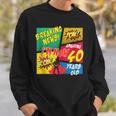40 Years Old Birthday Comic Style Book Lover Party Sweatshirt Gifts for Him 40 Years Old Birthday Comic Style Book Lover Party Sweatshirt Gifts for Him